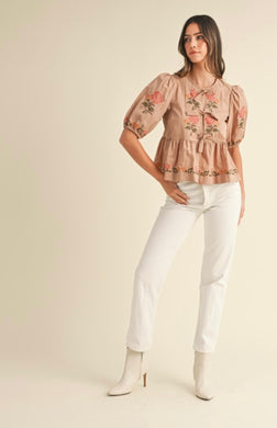 Belkys Embroidered Top