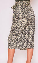 Load image into Gallery viewer, Leopard Wrap Skirt