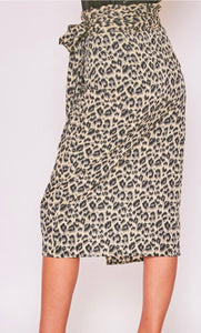 Leopard Wrap Skirt