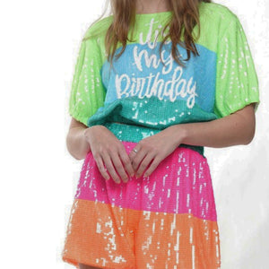 Rainbow Bday Top