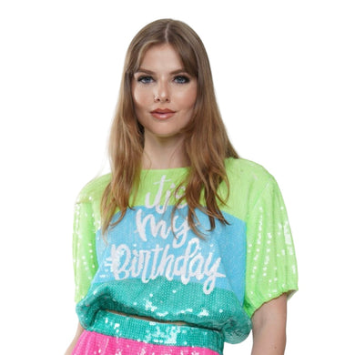 Rainbow Bday Top